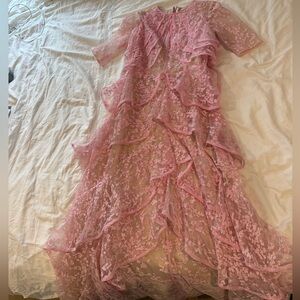 Pink Lace Gown